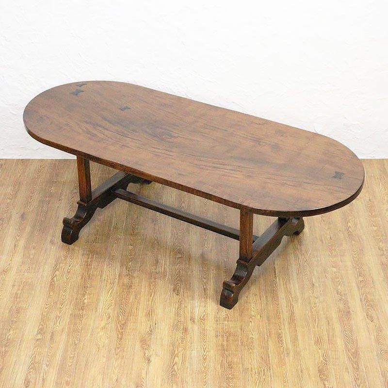 楕円 オーバル ローテーブル ソファーテーブル センターテーブル 洋室