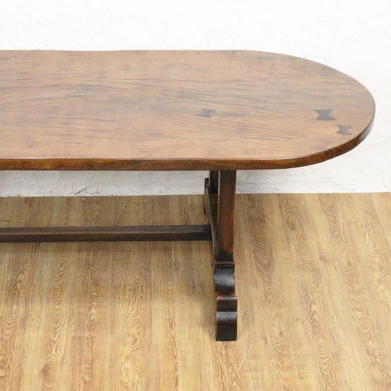 楕円形木製テーブル 西洋風アンティークこの値段でで購入して下さい