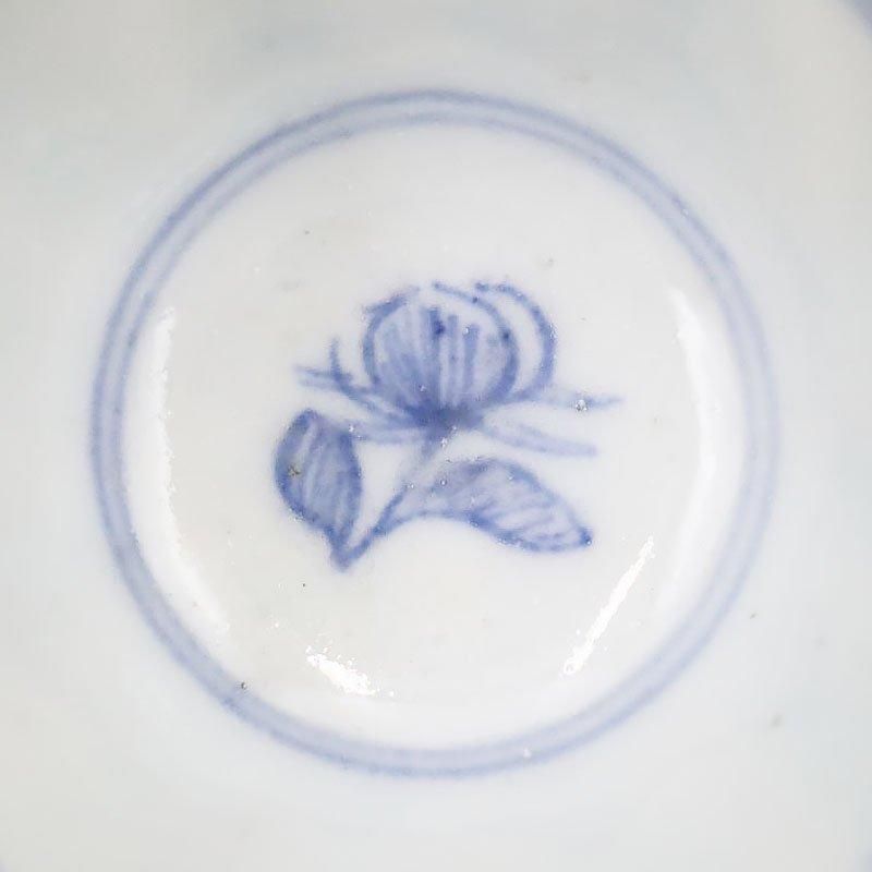手描き 色絵 猪口 ぐい呑み 酒器 アンティーク 骨董 和食器