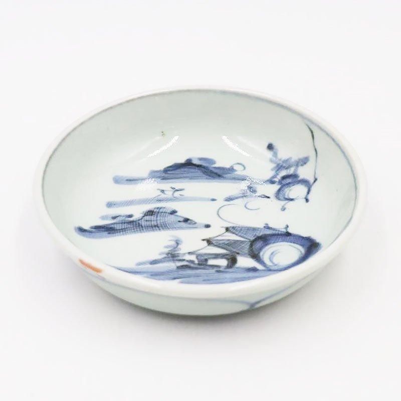 昭和レトロ　当時物　染付　呉須　魚紋　器　皿　蔵出し　骨董　雑器　古美術 昭和レトロ 当時物 染付 呉須 魚紋 器 皿 蔵出し 骨董 雑器 古