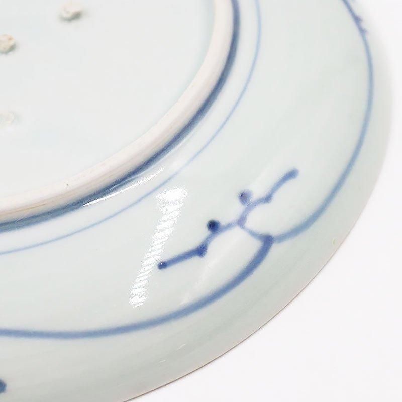 伊万里　古伊万里　中皿　花の図　松竹梅　染付　3客 5975b6cf7987dc676fb2a4bfa32f00