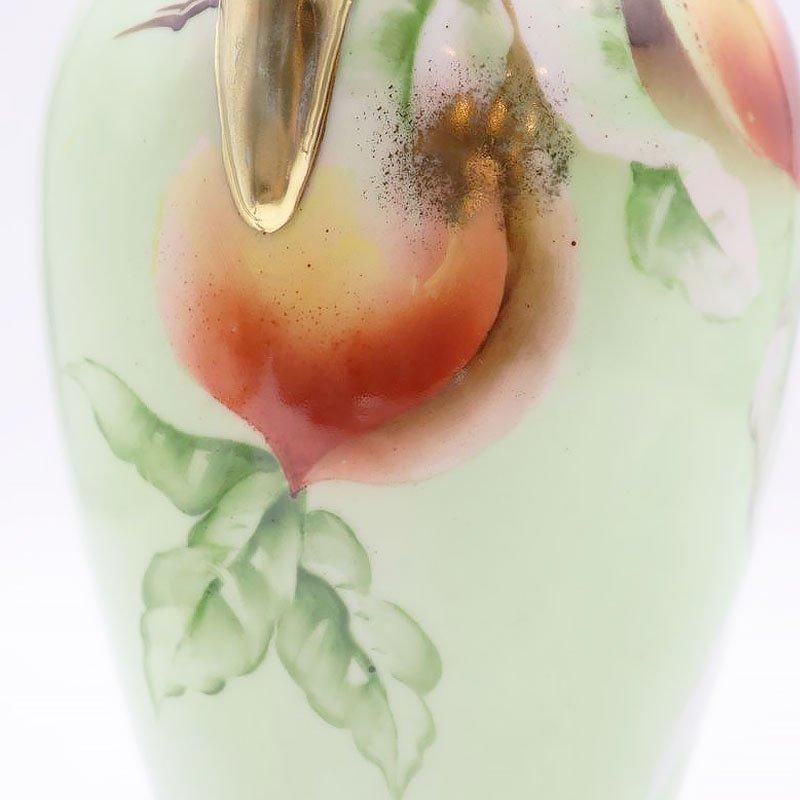 花瓶 ハンドペイント オールドノリタケ 1920年頃 幅14cm