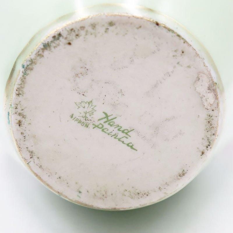 花瓶 ハンドペイント オールドノリタケ 1920年頃 幅14cm