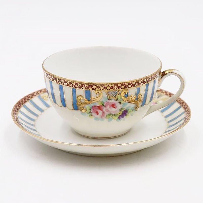 【美品】オールドノリタケ 金盛り ティーカップ ソーサー ３小皿セット オールドノリタケ 金盛り ティーカップ ソーサー 3小皿セット