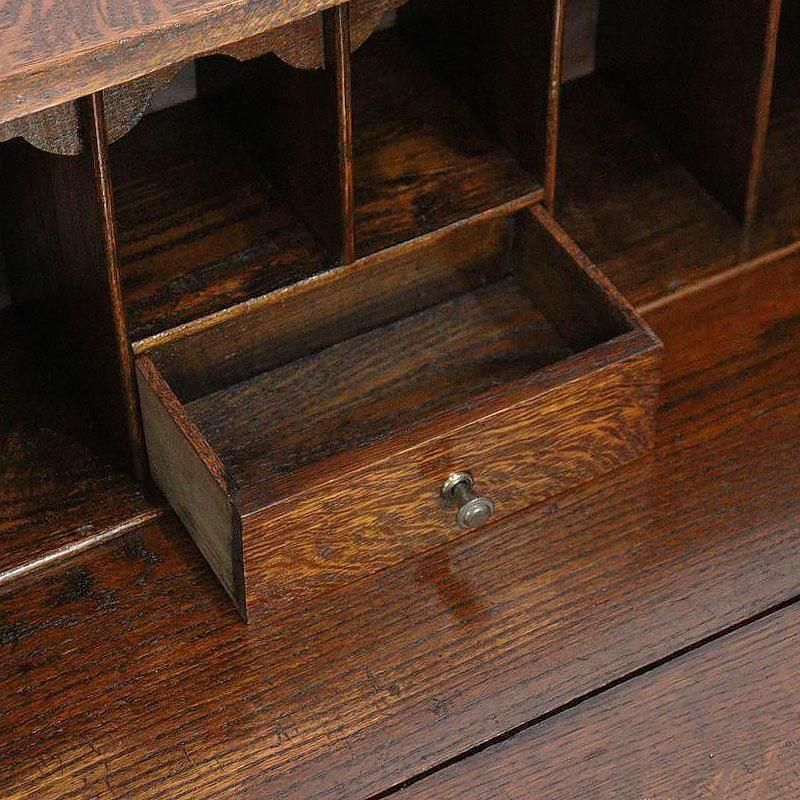 木製アンティーク ビューロー すっきりとした個性 ブックビューロー 57817 アンティーク家具 ウェブ