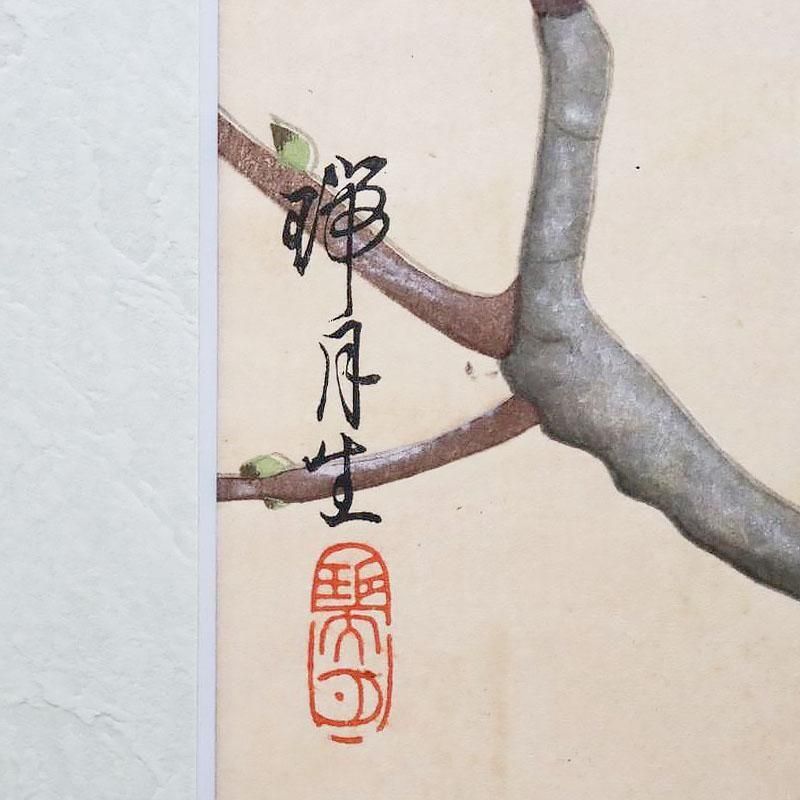 古版画 池田瑞月 瑞月草花画譜 桃 昭和53年