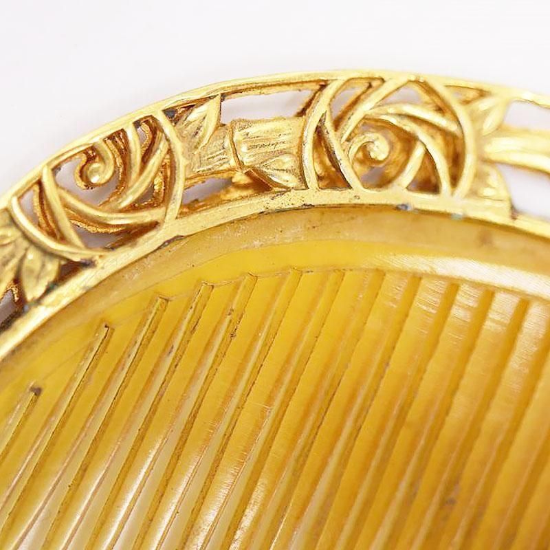 櫛 日本製 セルロイド 大正 昭和初期 幅9cm アンティーク