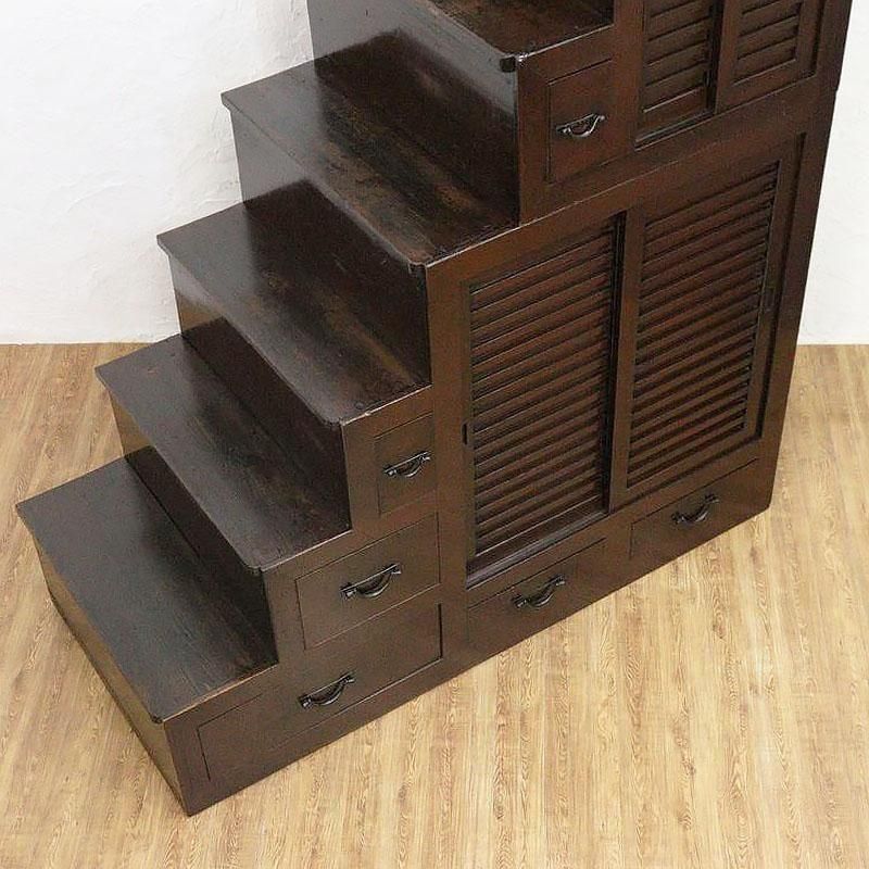 希少 階段箪笥 八段 骨董 和家具 アンティーク ヴィンテージ 希少 階段箪笥 八段 骨董 和家具 アンティーク ヴィンテージ