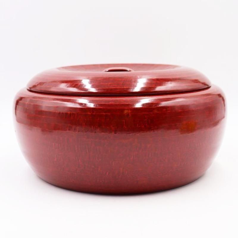 漆器 後藤塗り 朱赤塗り 昭和初期 丸おひつ 直径29cm