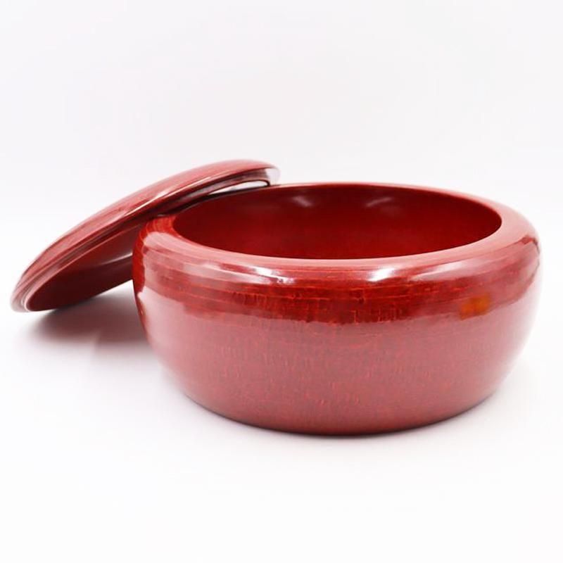 漆器 後藤塗り 朱赤塗り 昭和初期 丸おひつ 直径29cm