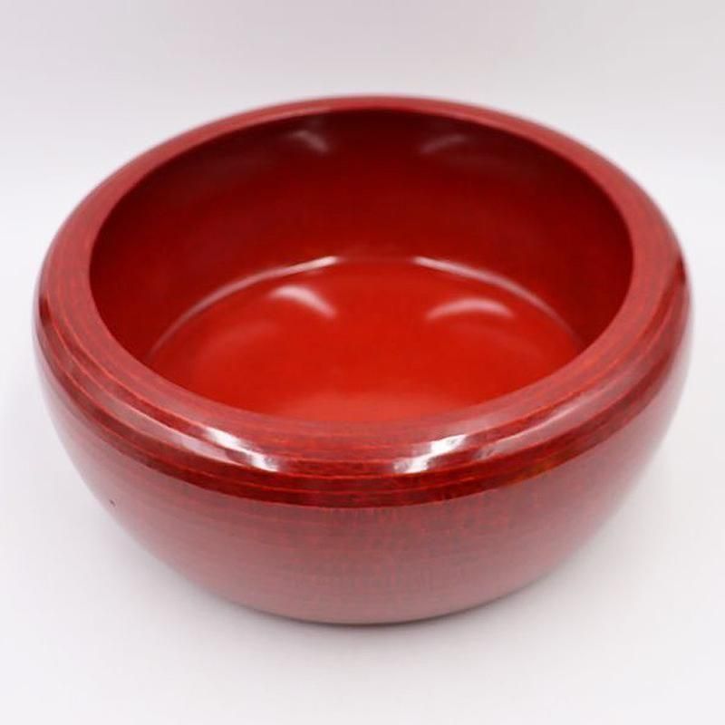 漆器 後藤塗り 朱赤塗り 昭和初期 丸おひつ 直径29cm