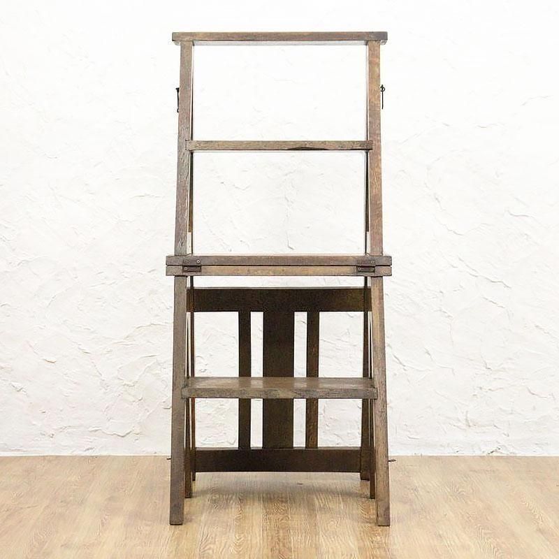 希少な日本製脚立椅子｜幅40.5高さ88.5cm｜多機能で使い勝手抜群