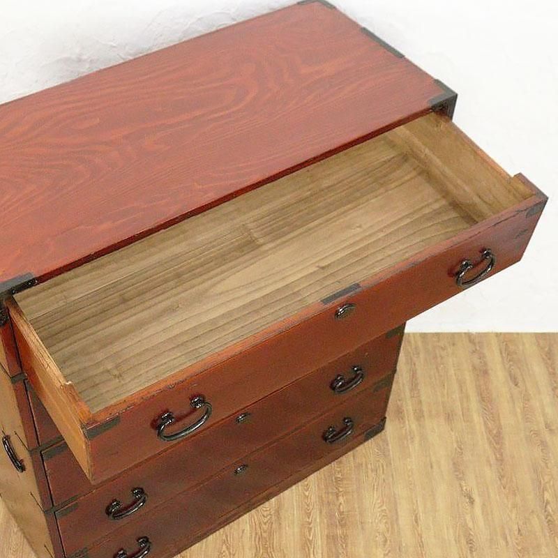 大正レトロ　時代和箪笥　5杯　チェスト　大正14年頃 和箪笥 大正レトロ 時代和箪笥 5杯 チェスト 大正14年頃 大正