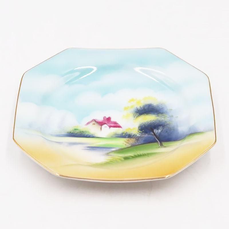 明治時代手描き NORITAKE オールドノリタケ ケーキ皿 レトロ