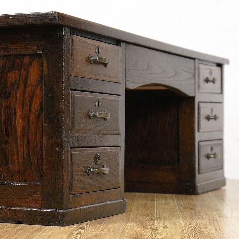 文机 座敷机 昭和レトロ アンティーク 座机 文机 和風 収納力 大正昭和初期 幅106.5cm