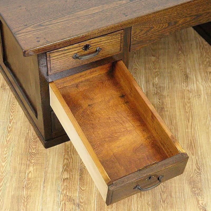 座机 文机 和風 収納力 大正昭和初期 幅106.5cm