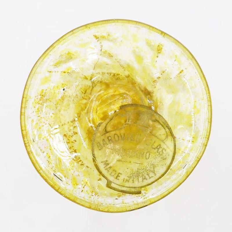 イタリア　ムラーノ　ガラス　水冠　金箔　スタンド　トレー イタリア ムラーノ ガラス 水冠 金箔 スタンド トレー