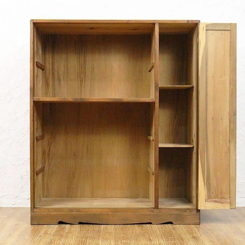早いもの勝ち！ 昭和レトロ アンティーク キャビネット 戸棚 木製 大正 和家具 木戸 和風キャビネット 靴箱 下駄箱 和箪笥 天然杉材 大正・昭和