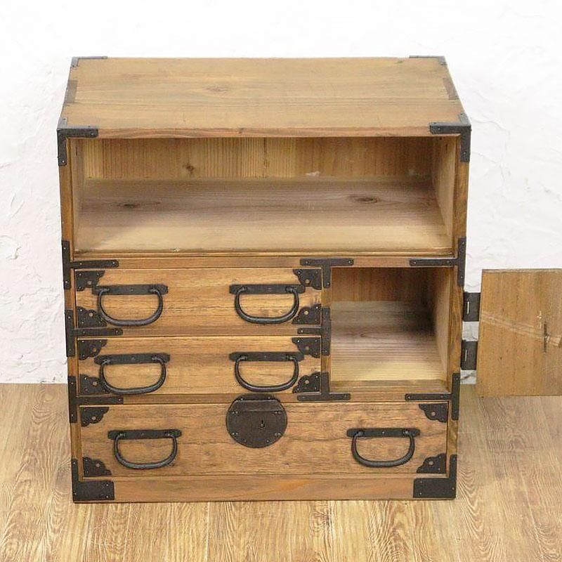 和箪笥　小箪笥　アンティーク　レトロ　古家具 小箪笥の大正時代 手元収納の温もりと重厚さ