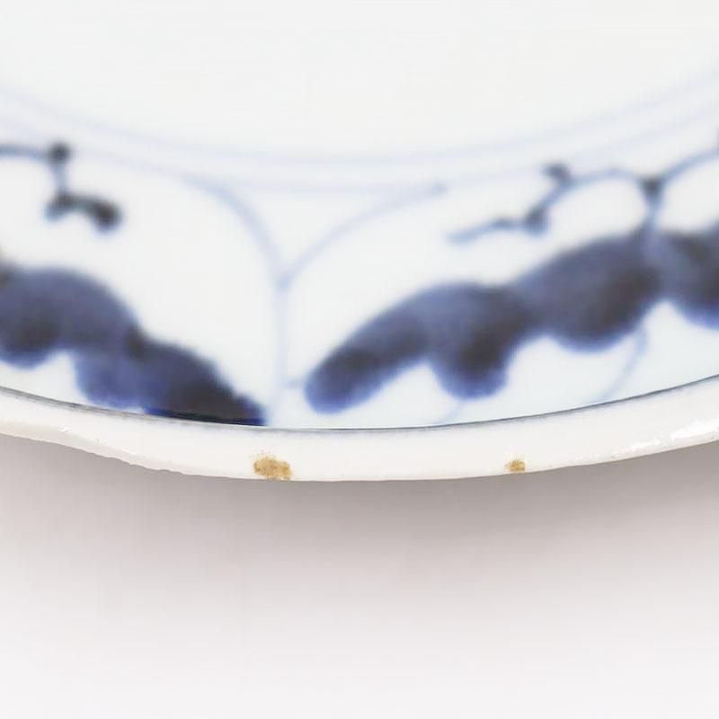 呉須　初期伊万里　食らわんか膳皿　呉須染付　五弁花　角福 呉須 初期伊万里 食らわんか膳皿 呉須染付 五弁花 角福