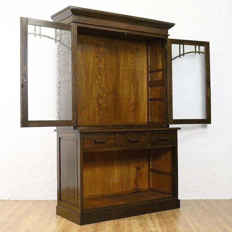 GP94 三越家具 ブルージュ 食器棚 カップ ボード キャビネット 飾り/T6