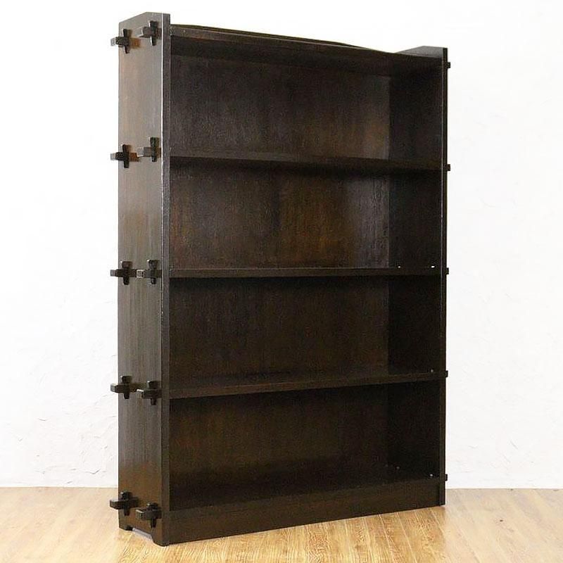 大正昭和期 モールガラス本箱 杉製 人気サイズ