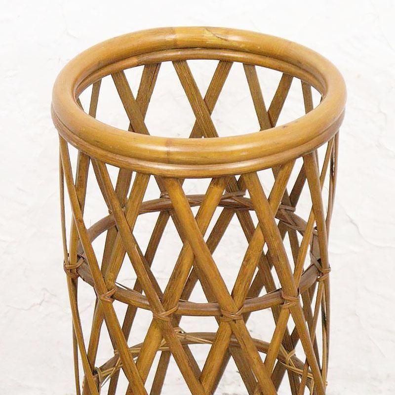 和傘立て 昭和レトロ 竹製 傘立て 玄関 昭和レトロ 和風 シンプル おしゃれ - ブルー