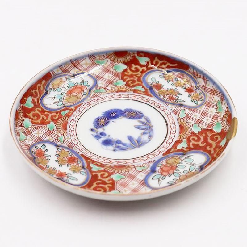 和食器 金継ぎ 大正昭和のカラフル小皿アンティーク