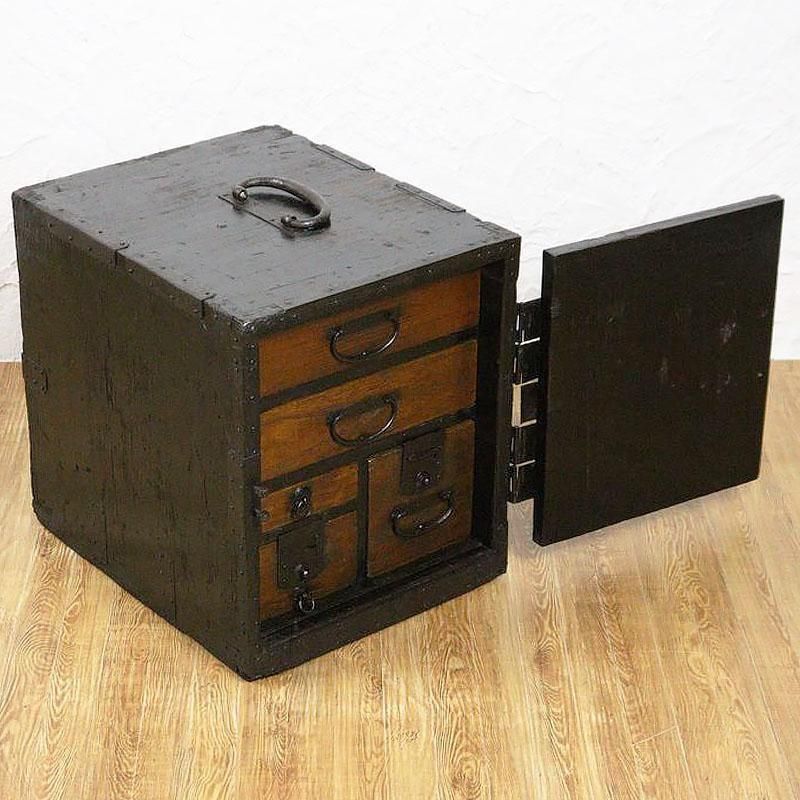 舟箪笥明治時代の桐製小箪笥アンティーク