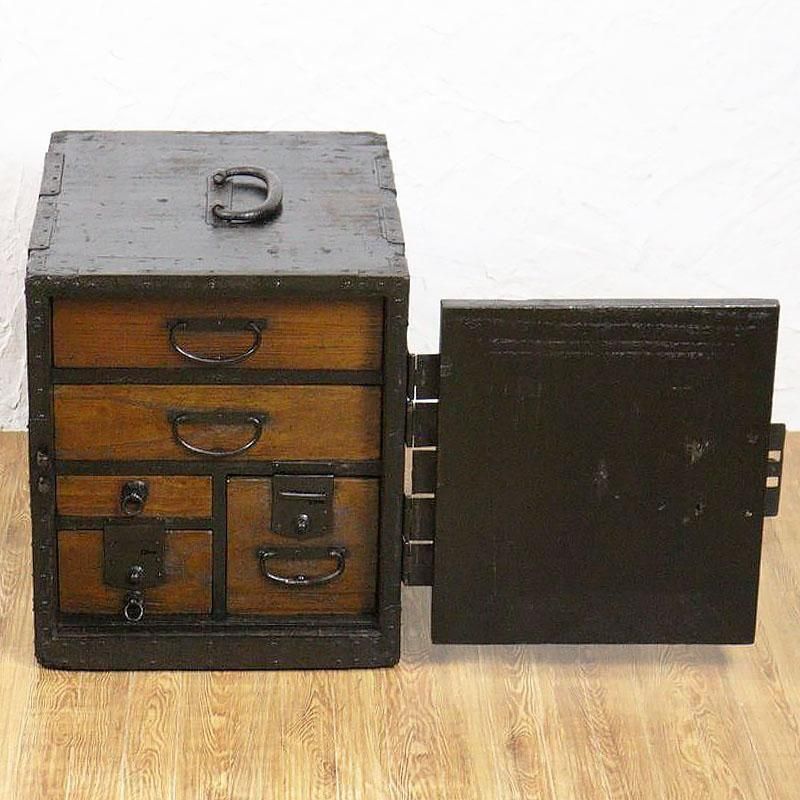 昭和レトロ　時代箪笥 小箪笥 時代家具 レトロ家具 時代箪笥 小箪笥 和家具 古道具 レトロ 昭和レトロ 古家具 木製