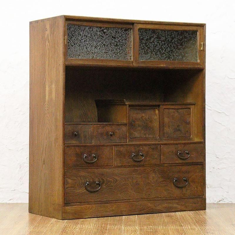 大正昭和初期の幅広箪笥｜内桐仕立て 106cm