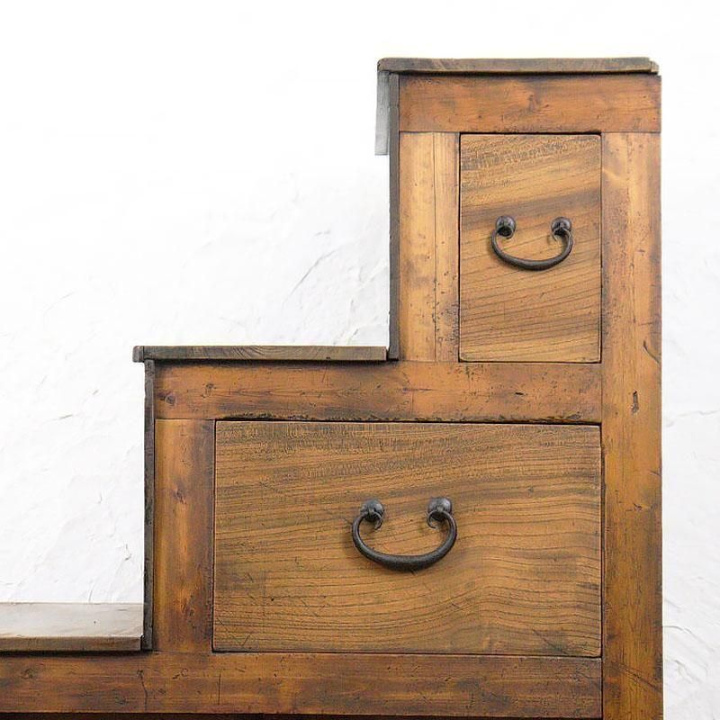 階段箪笥｜豊富な収納スペース、使い勝手抜群 120cm