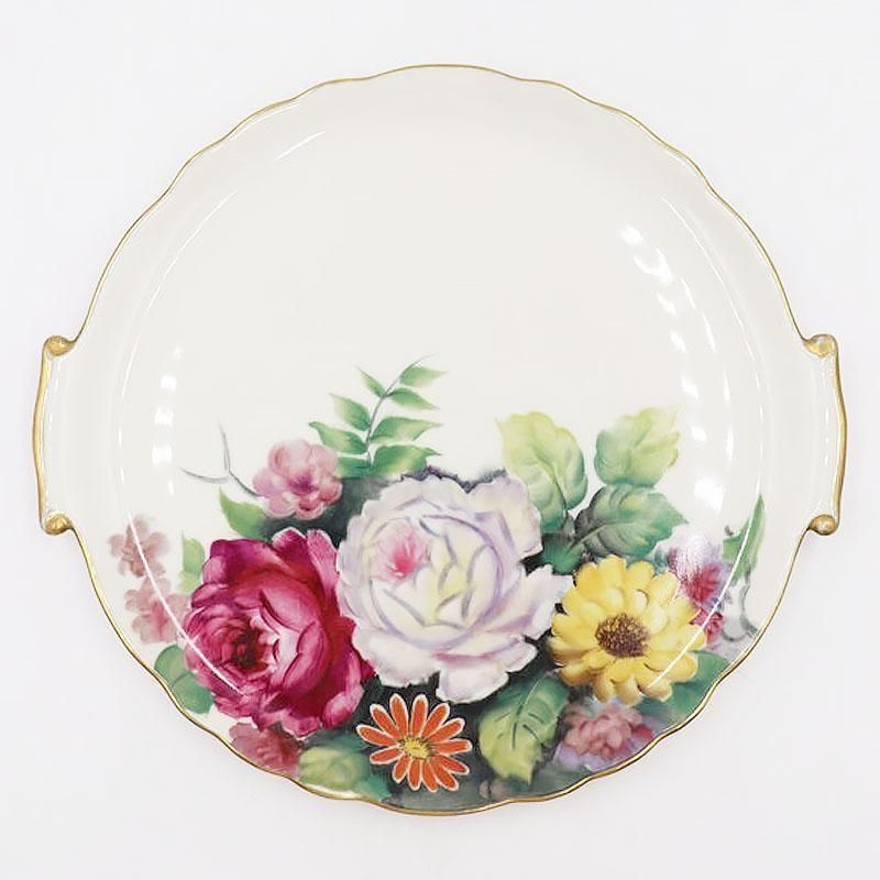 手描き オールドノリタケ NORITAKE 耳付き トレー 飾り プレート