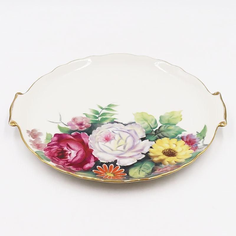手描き オールドノリタケ NORITAKE 耳付き トレー 飾り プレート