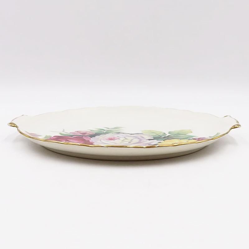 ◇オールドノリタケ◇飾り大皿◇両耳付き◇１９０８年◇英国輸出向け◇２５cm◇ 手描き オールドノリタケ NORITAKE 耳付き トレー 飾り プレート