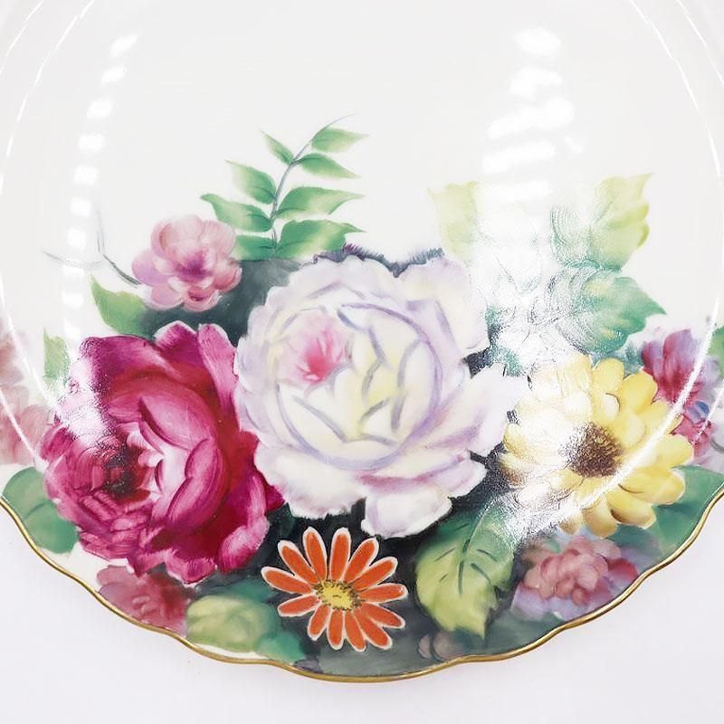 手描き オールドノリタケ NORITAKE 耳付き トレー 飾り プレート