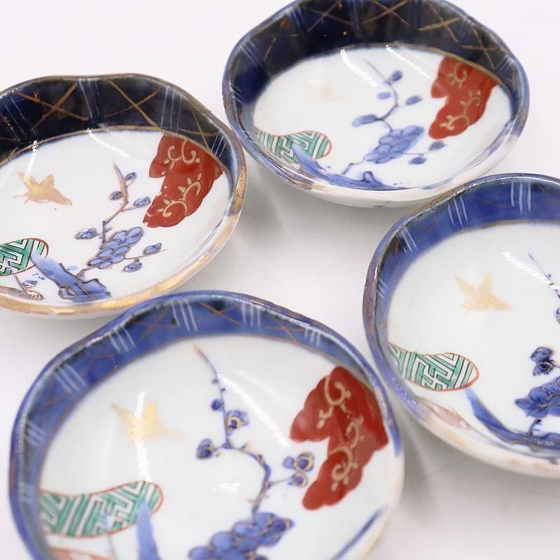 手描き 色絵 豆皿 豆鉢 手塩皿 醤油皿 おつまみ皿 和食器 かわいい