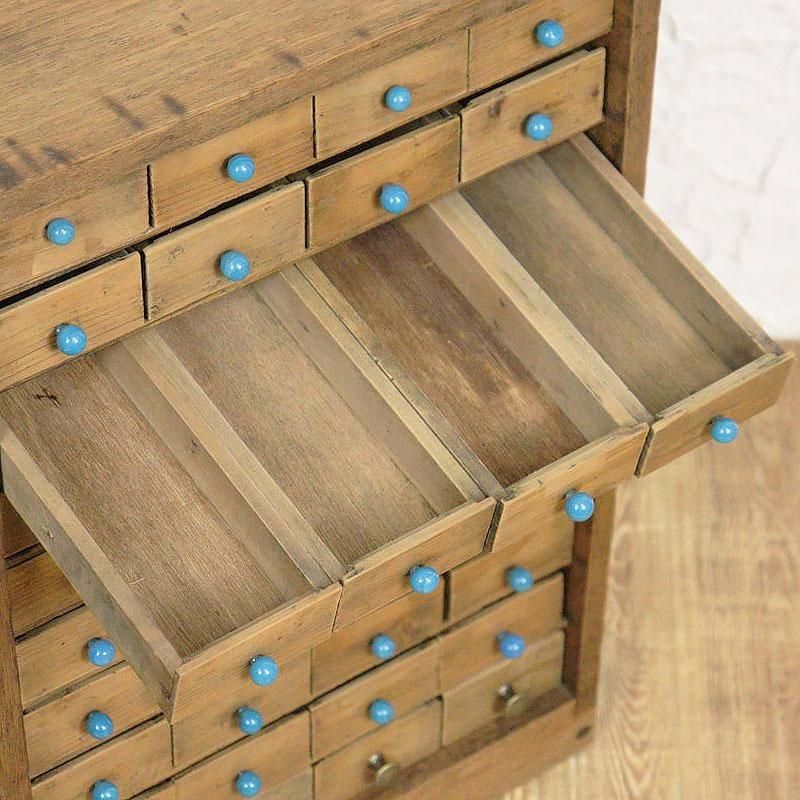 40杯 薬箪笥 引出しだらけ 日本製 アンティーク 昭和初期 和風