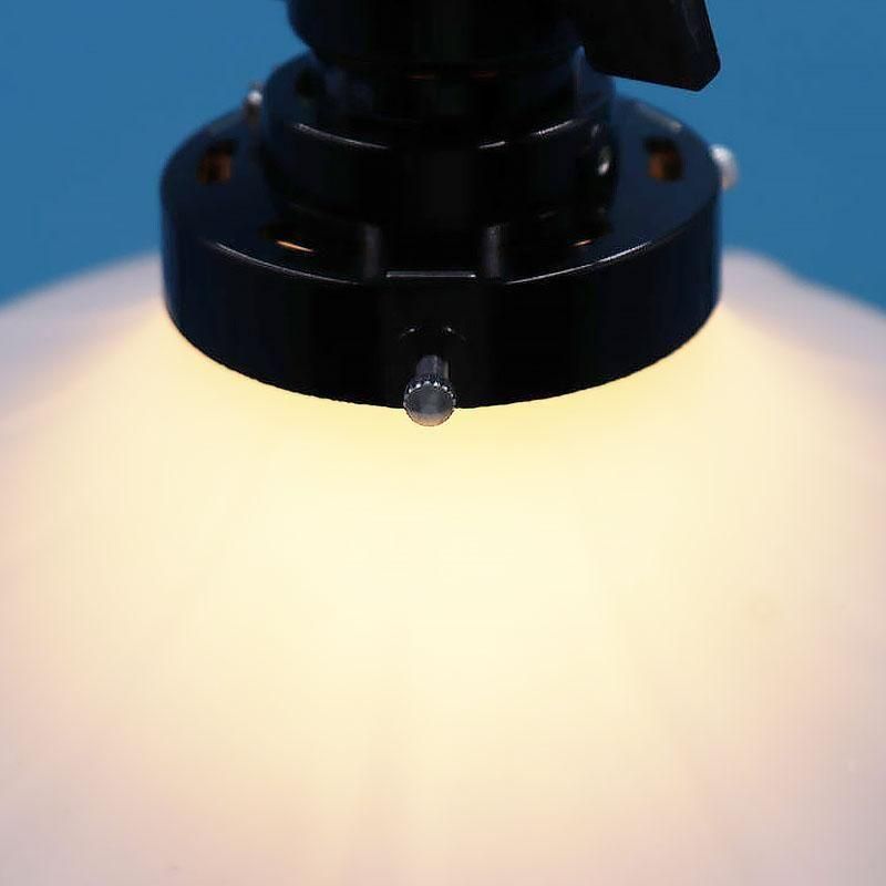 昭和レトロ 電笠 電傘 ランプシェード アールデコ 乳白ガラス ホワイト