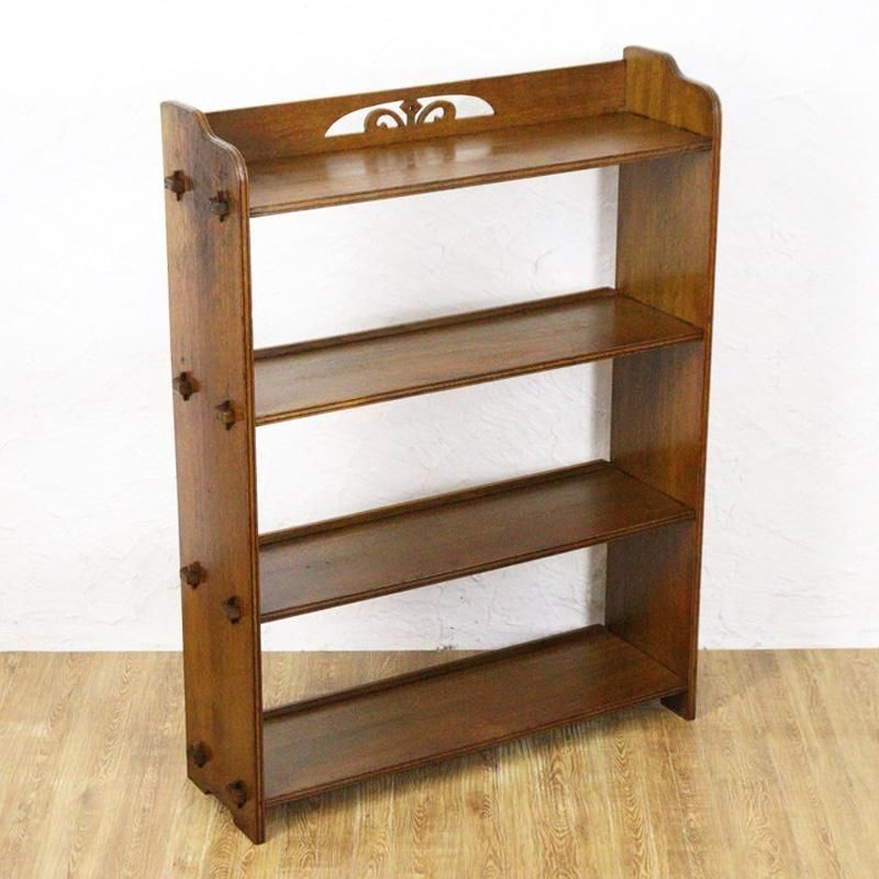 楔棚 昭和レトロ 当時物 インテリア アンティーク ビンテージ くさび本棚 小本棚 シェルフ 昭和レトロ 日本製 シンプル ミニマル
