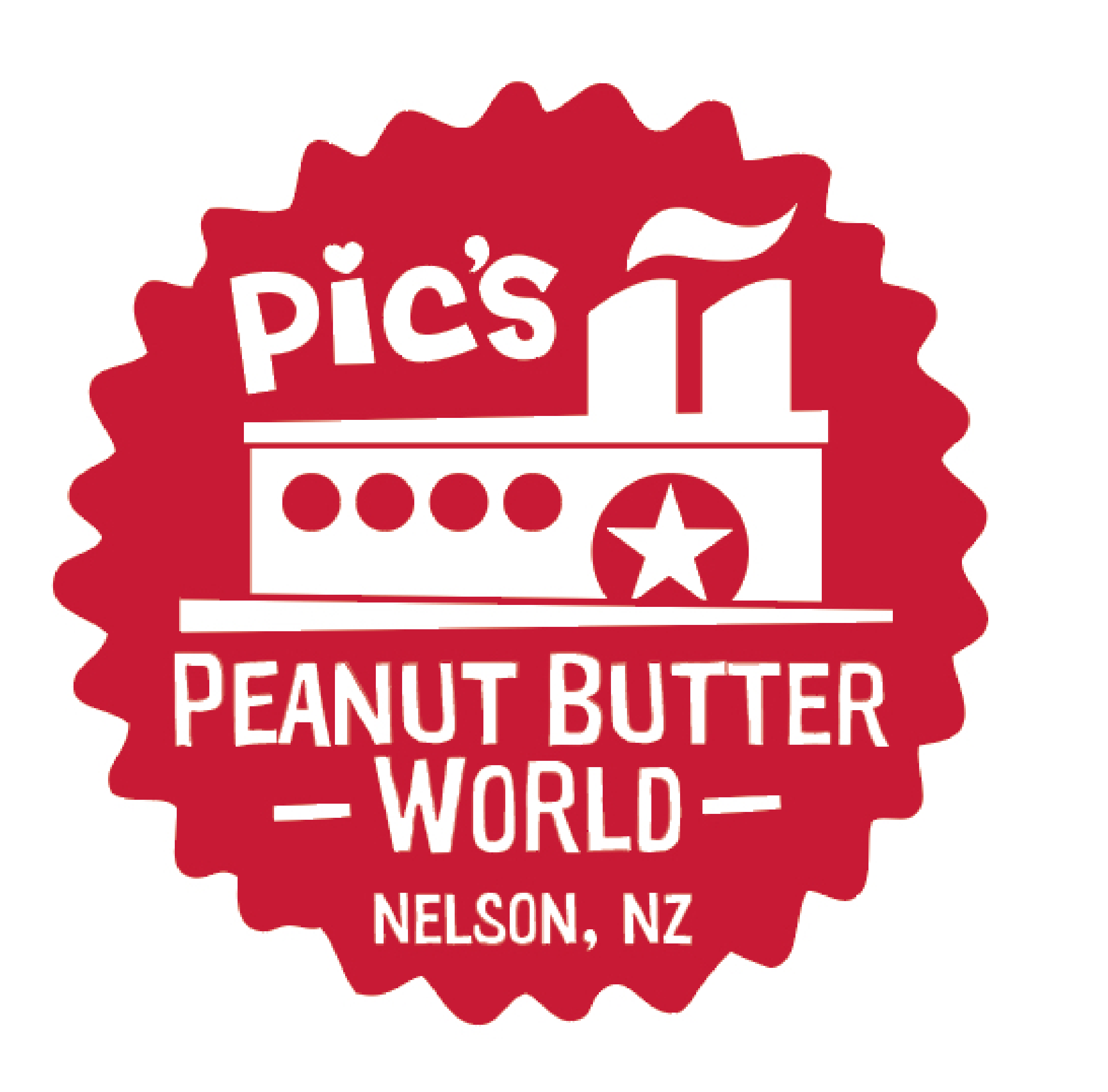 ピックスピーナッツバターワールドのロゴ