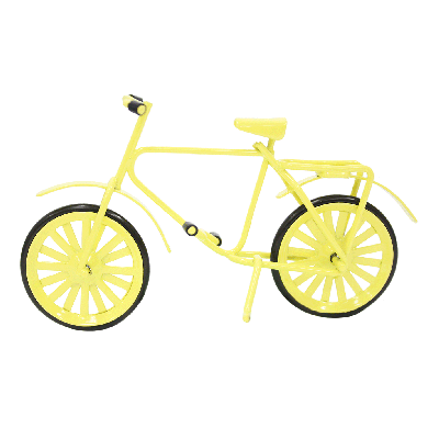 黄色の自転車 Billy ビリーの手作りドールハウスキット