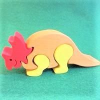 木製恐竜パズル トリケラトプス とりけらとぷす 木製恐竜パズル トリケラトプス とりけらとぷす