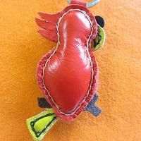 オウム(鳥 トリ)のキーホルダー