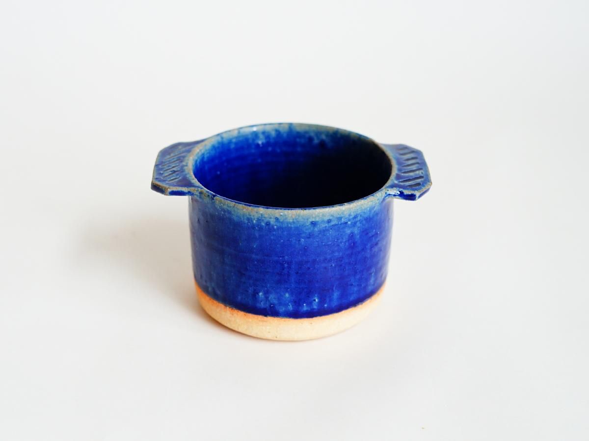 ココット 瑠璃青 ［耐熱］やまばれ陶房 | うつわと灯り