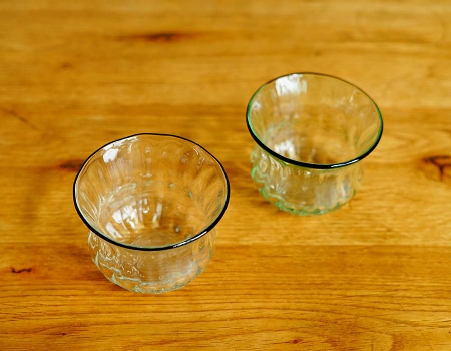 ヴィンテージ冷茶グラス 220ml 緑 琉球ガラス工房 glass32