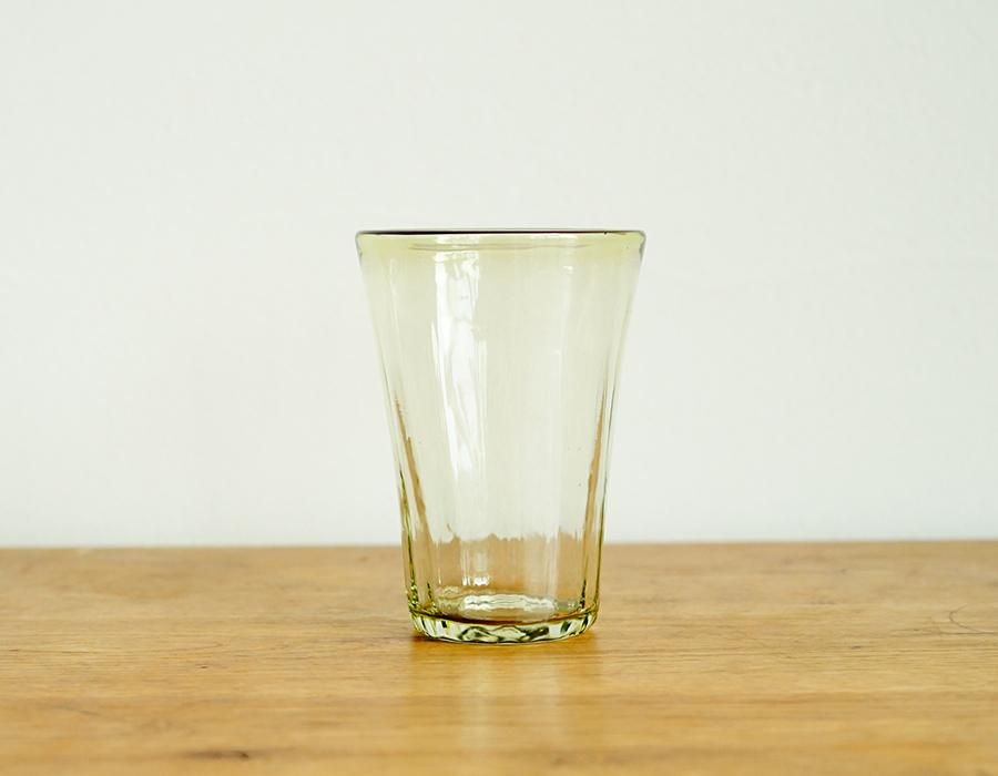 ヴィンテージタンブラー 500ml 茶 琉球ガラス工房 glass32 | threetone