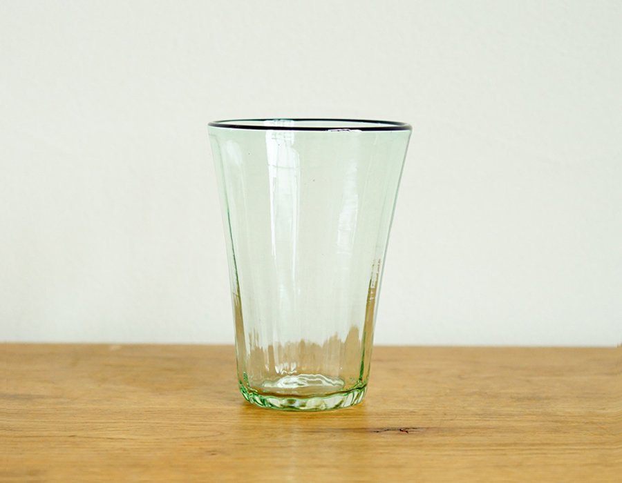 ヴィンテージタンブラー 500ml 緑 琉球ガラス工房 glass32 | threetone