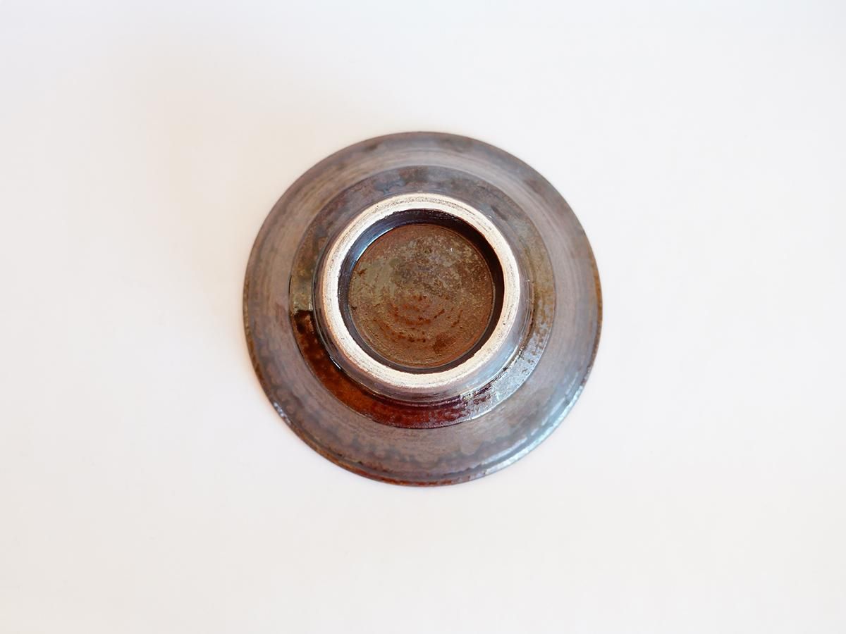 やちむん工房 田村窯の安南鉢 5寸 丸紋 呉須・飴 | うつわと灯り