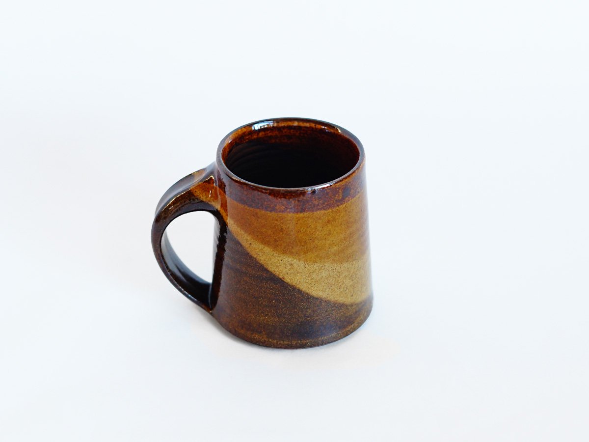 マグカップ brown×yellow佐川義乱｜threetone［online shop］